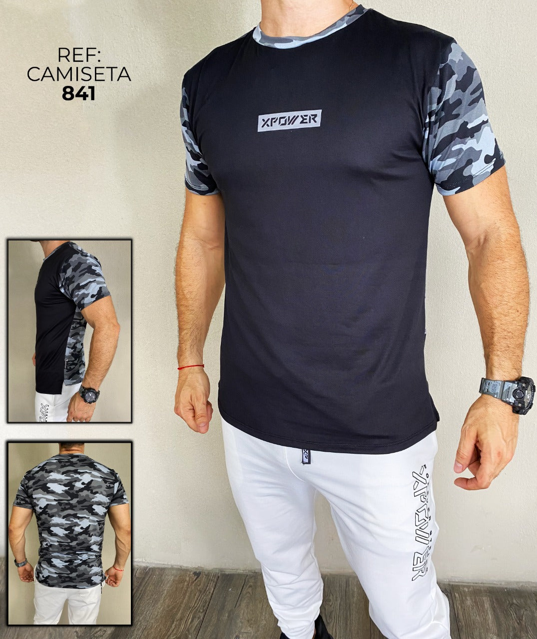Playera manga corta